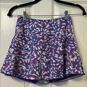 Floral Purple Tennis Skirt